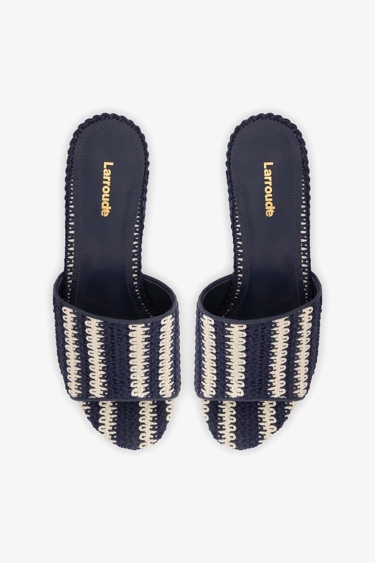 Miso Crochet Mule Striped Navy