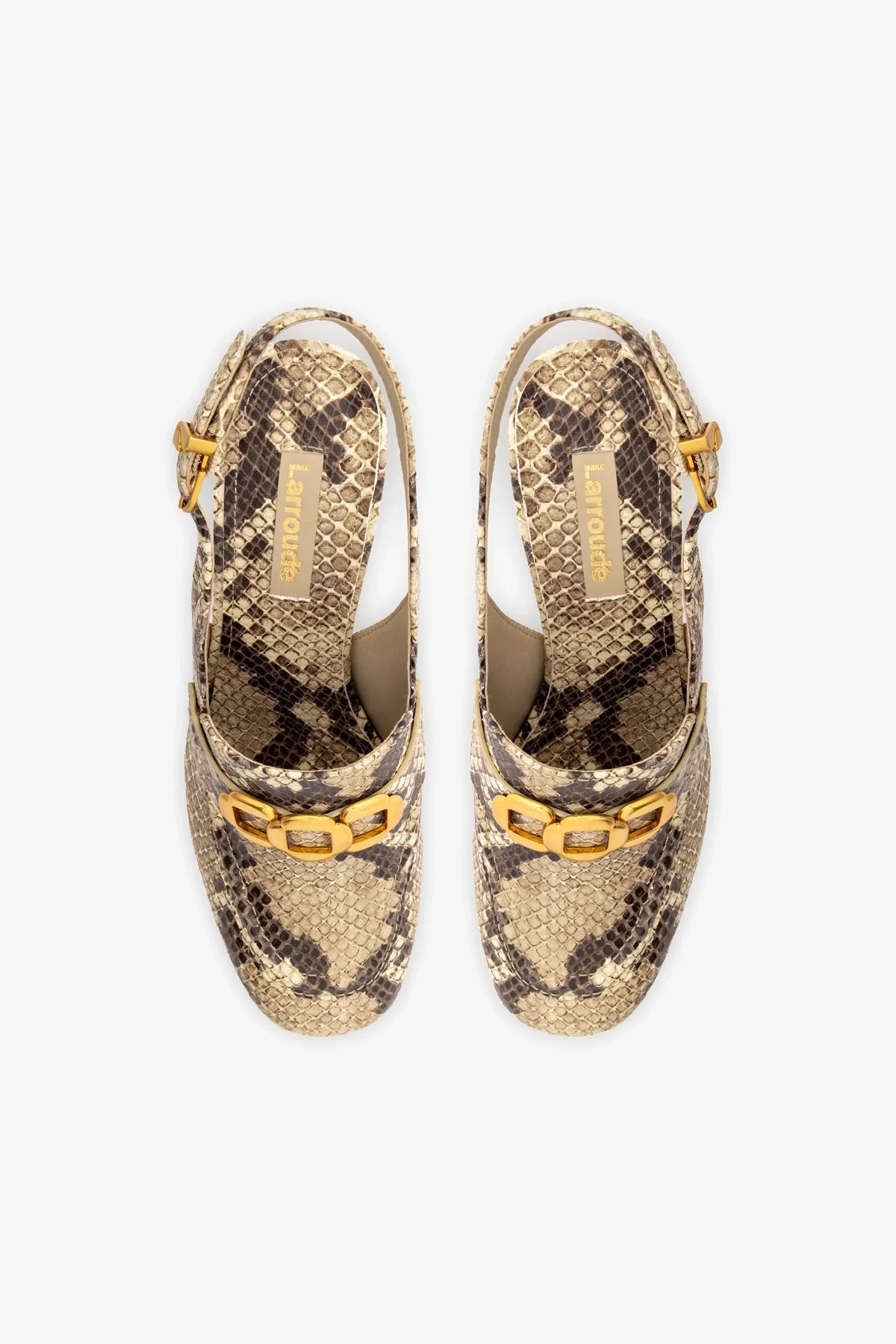 Harrington Loafer Hi In Neutral Snake Stamped Leather