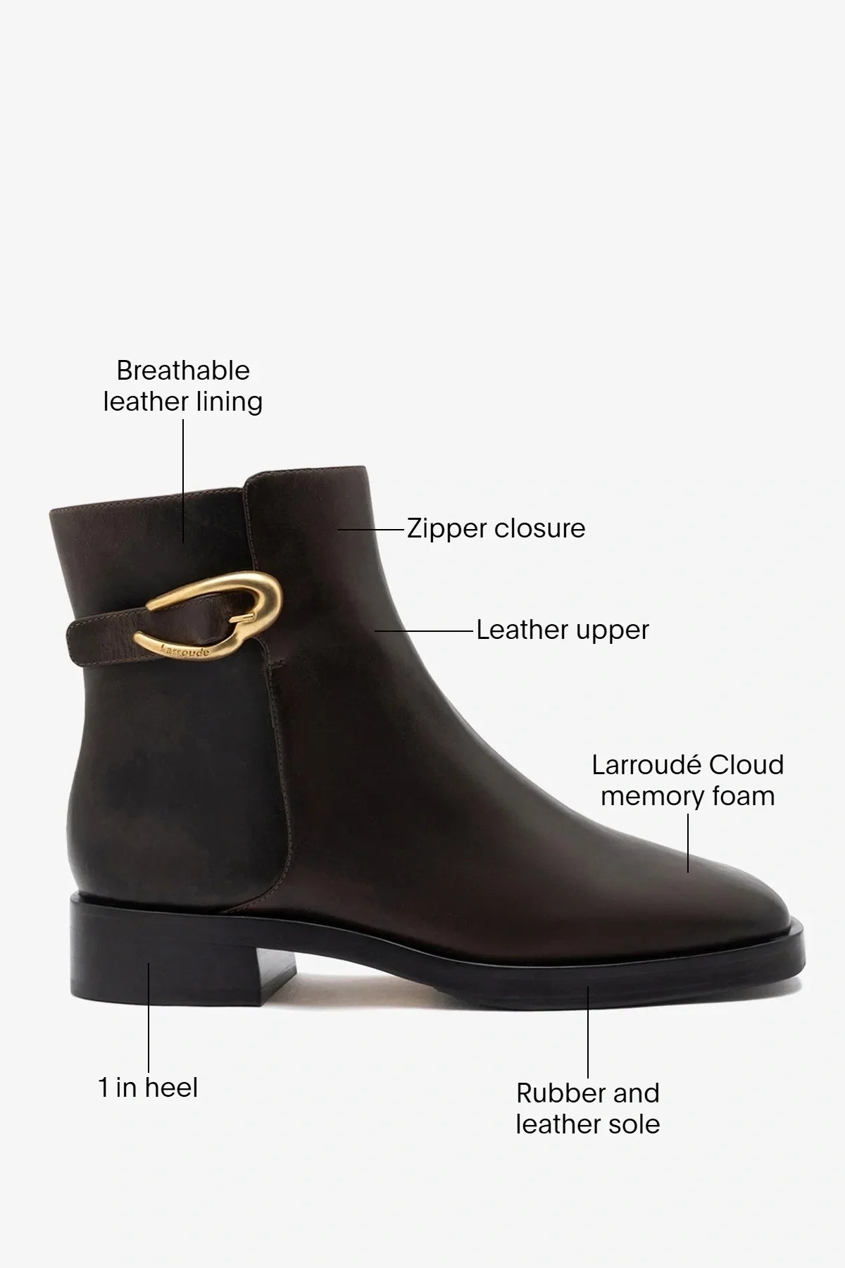 Anne Verona Low Boot Brown Leather