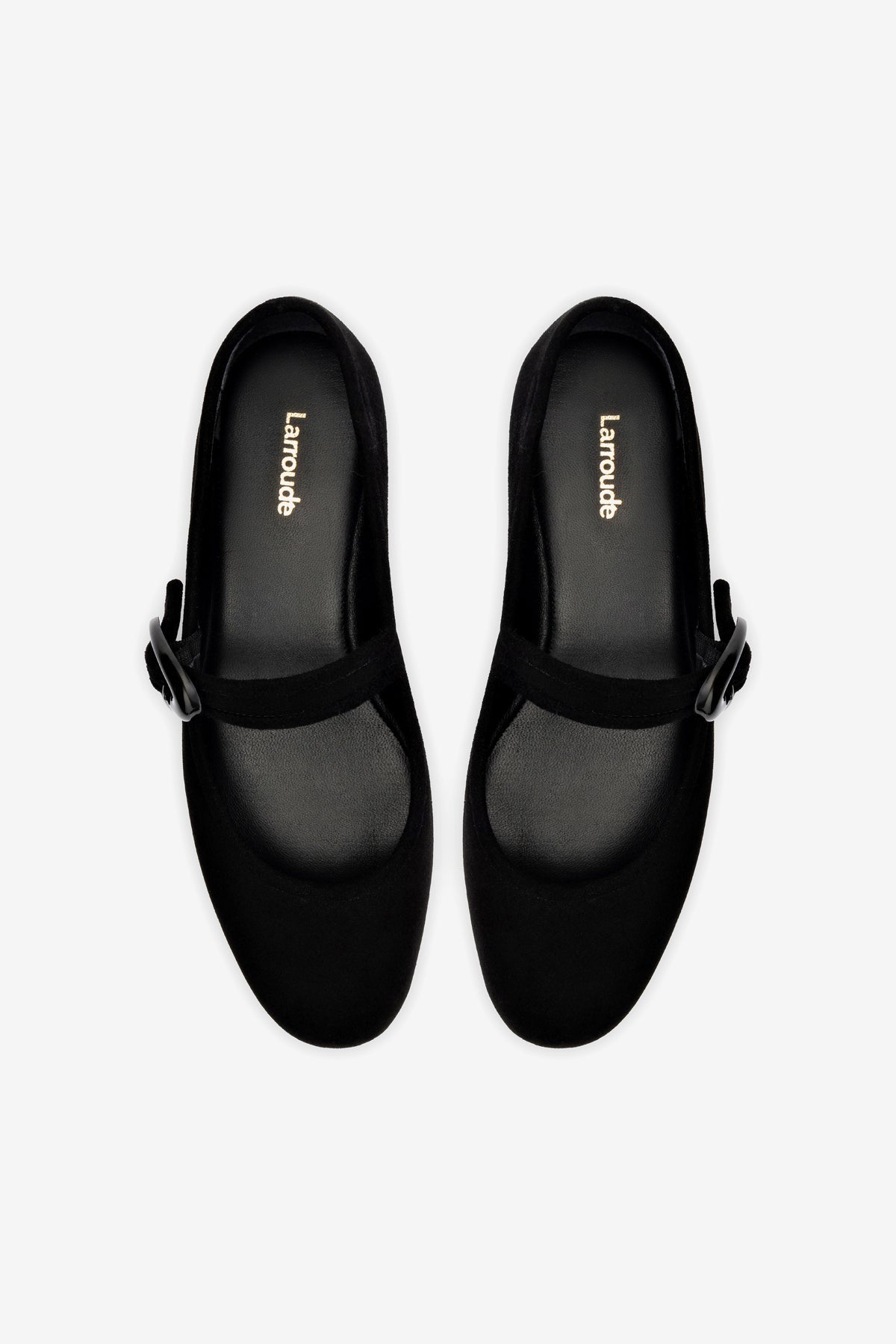 Verona Ballet Flat In Black Suede
