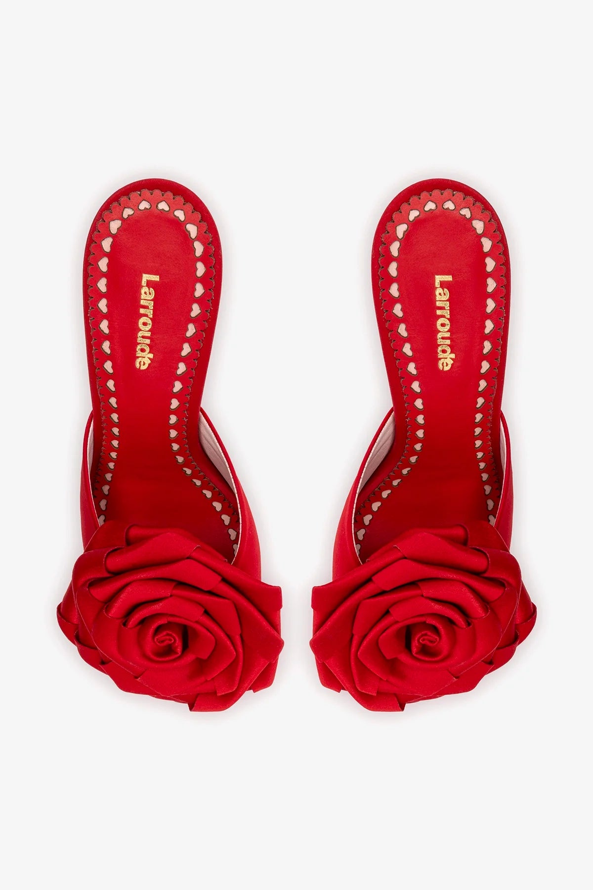 Scarlet Mule In Cherry Satin