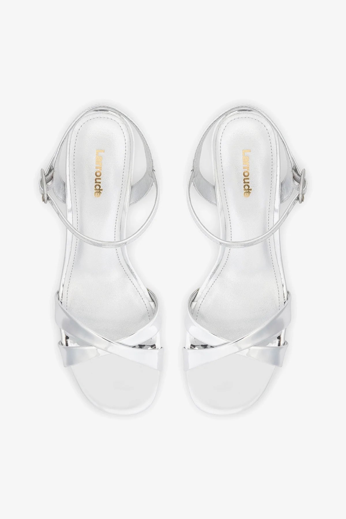 Bianca Low Sandal Silver Specchio