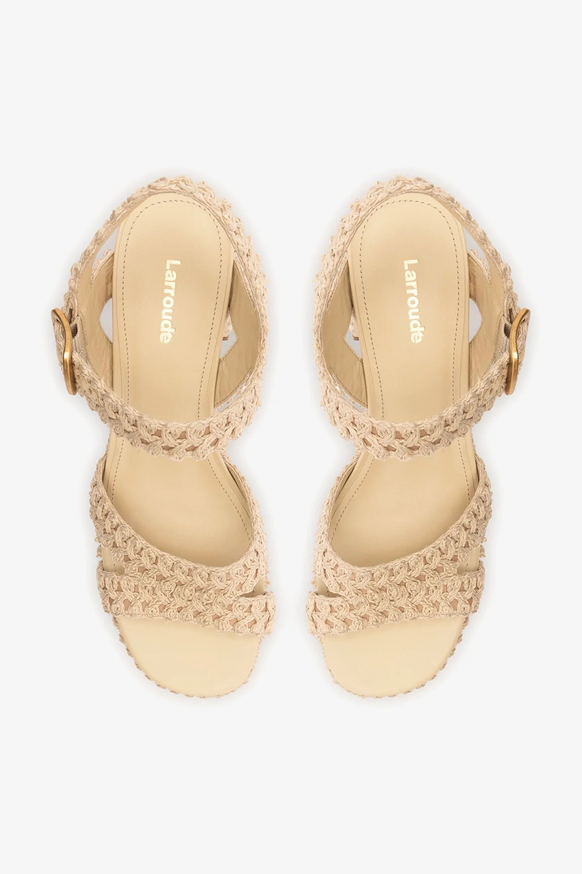Jolene Low Sandal Natural Crochet