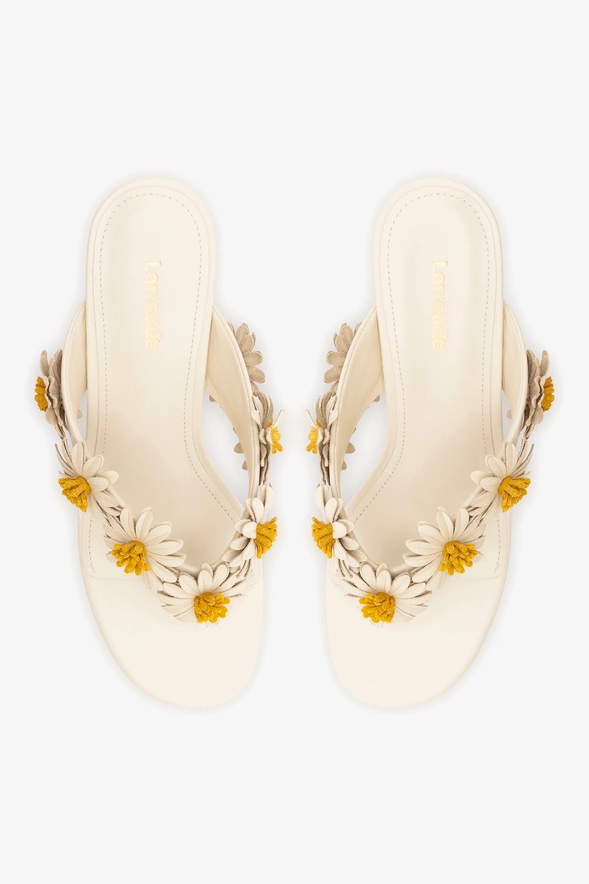 Fiore Thong Sandal Ivory Leather