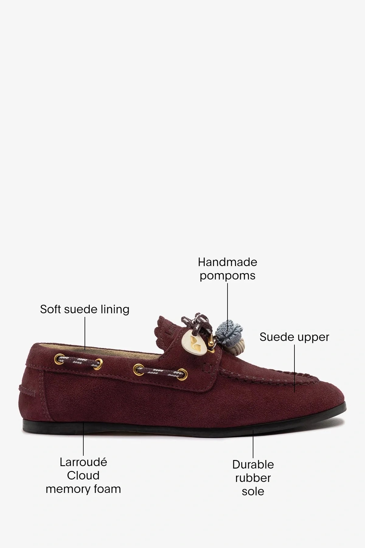 Cyprus Boat Shoe Burgundy Suede