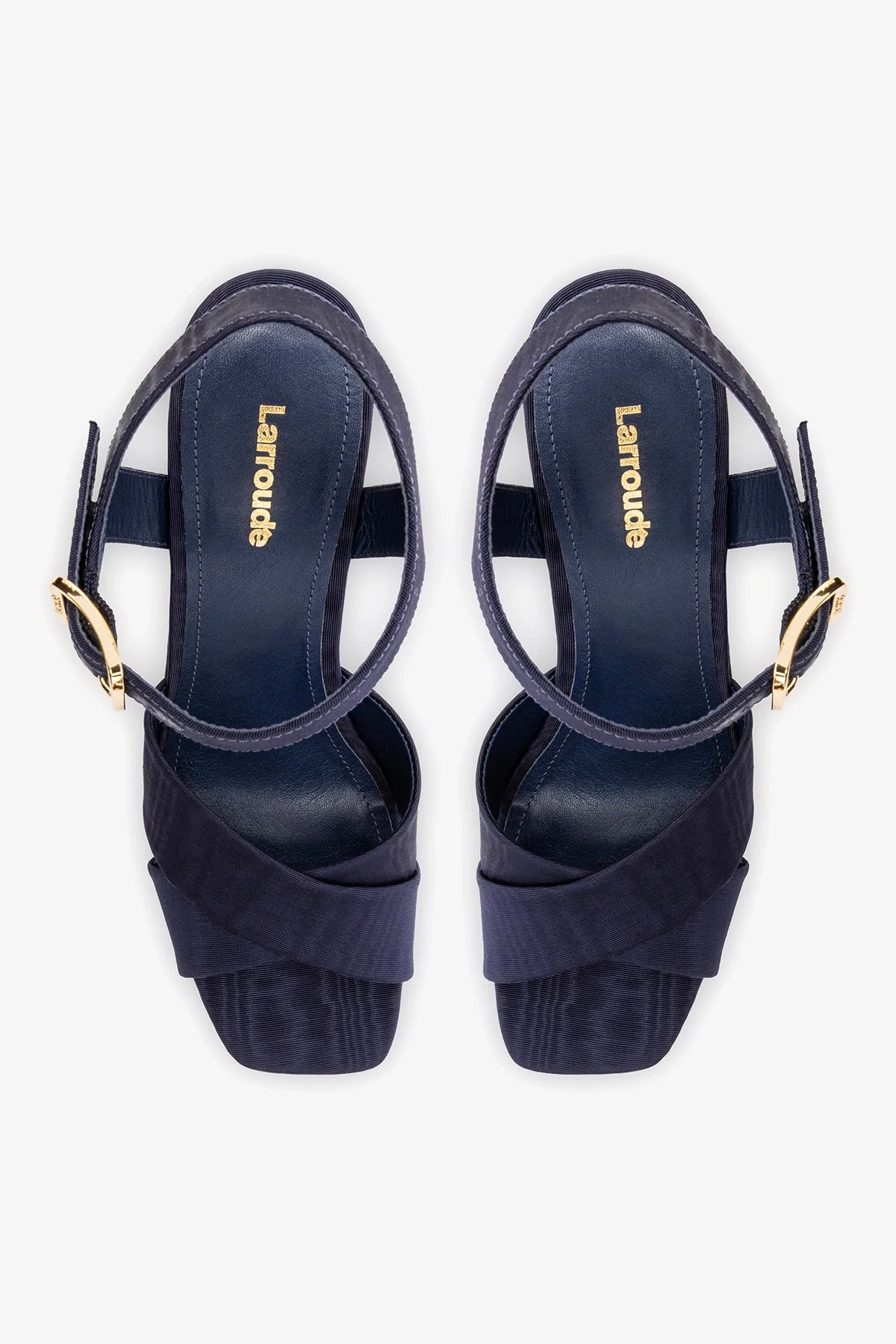 Cher Sandal In Indigo Leather