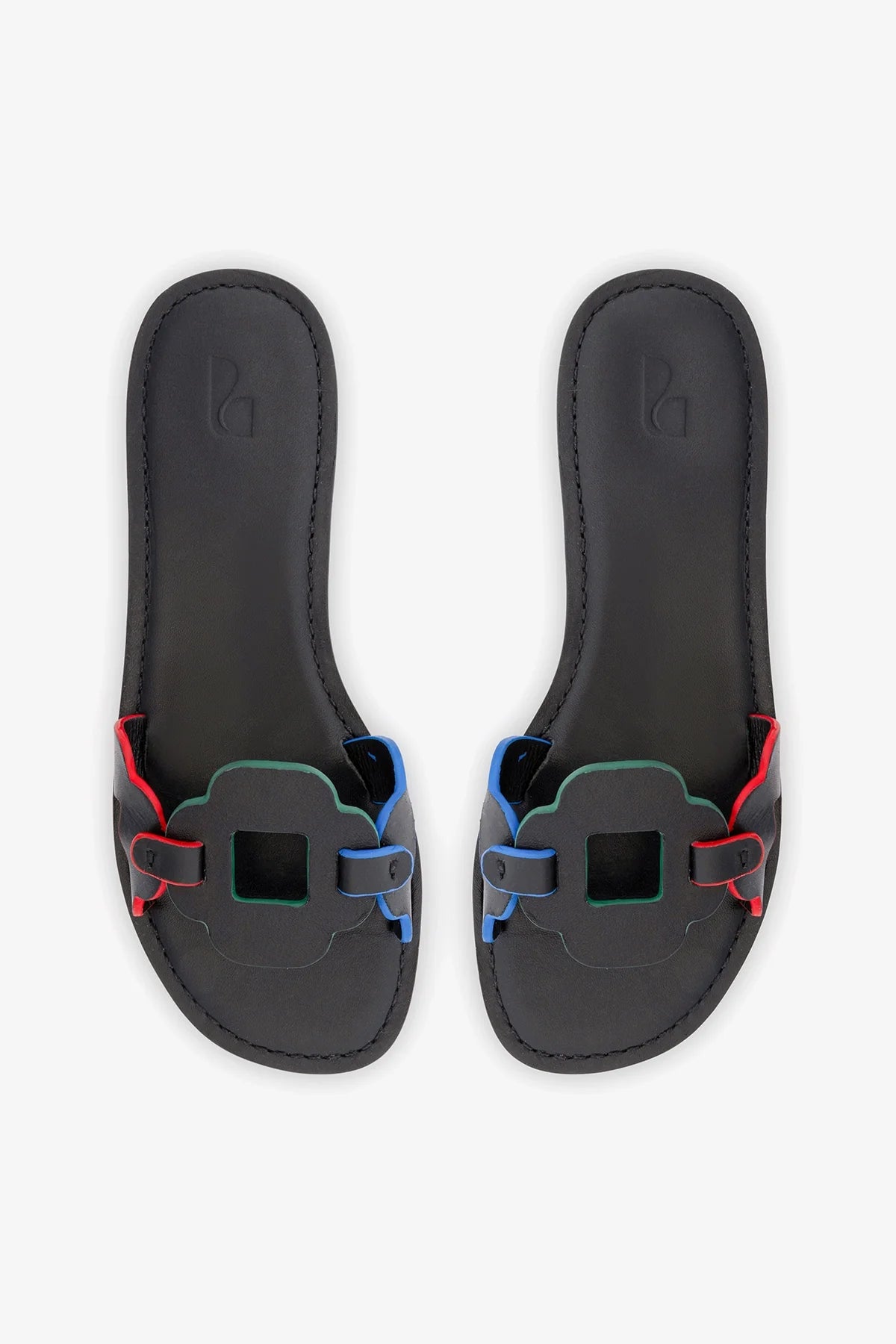 Margherita Slide In Black Leather