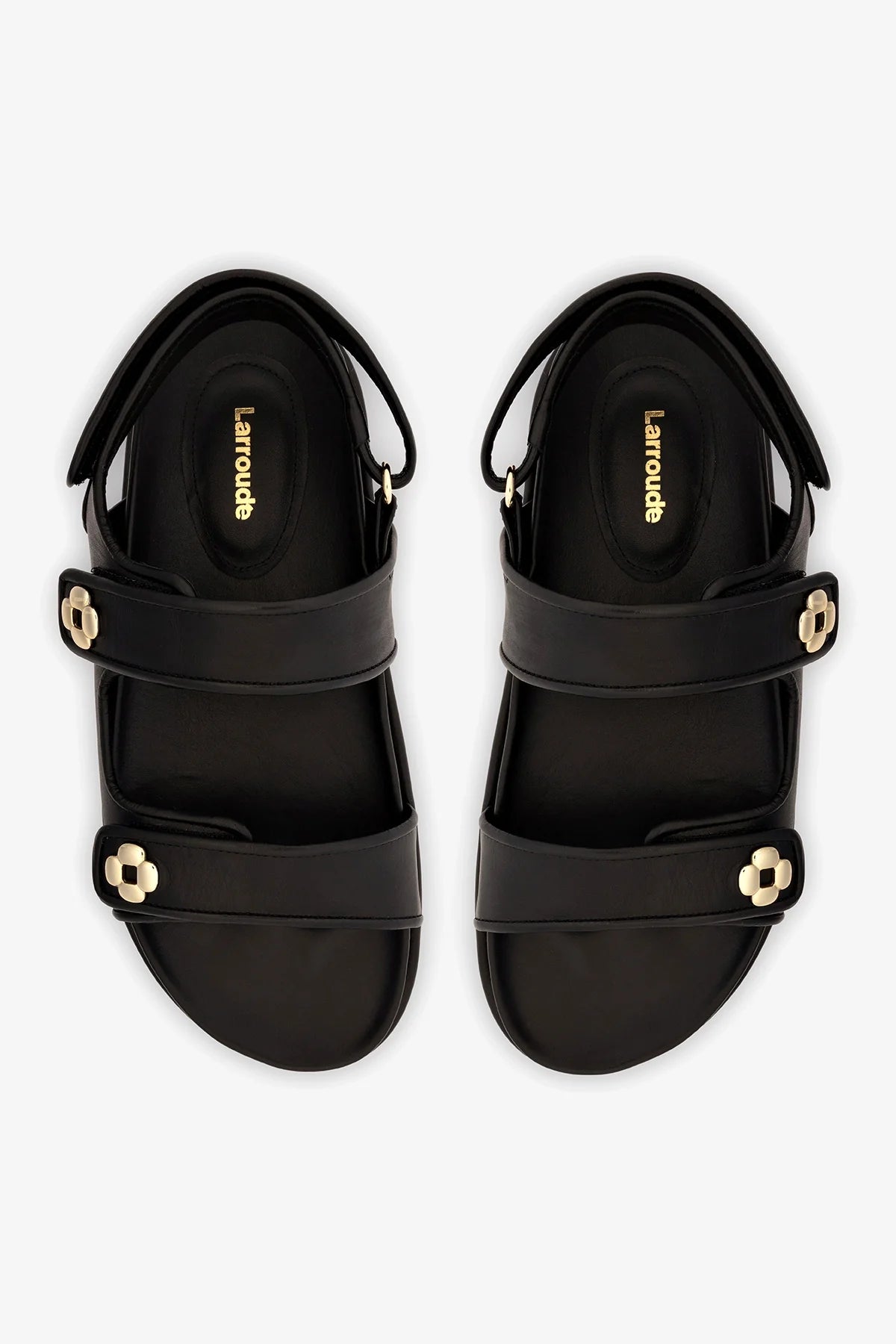 Jetty Sandal In Black Leather