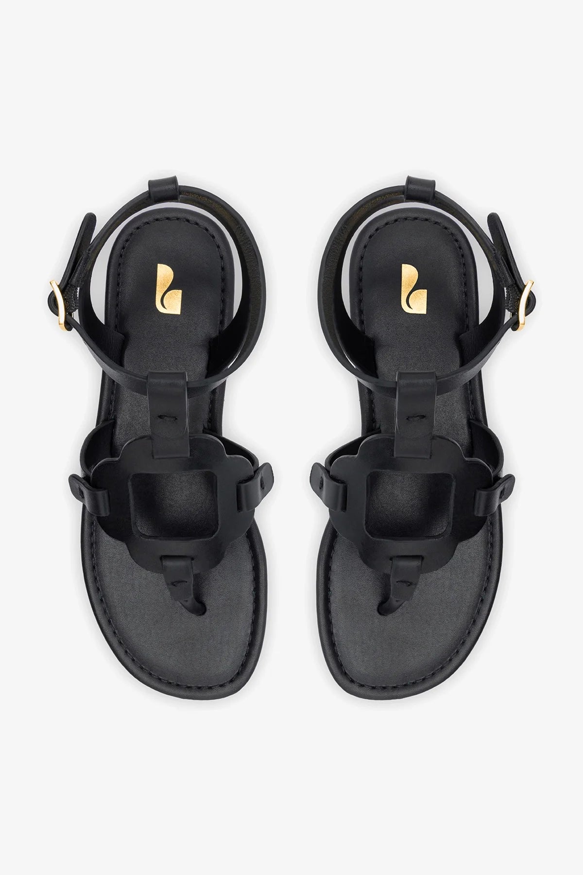 Margherita Sandal In Black Leather