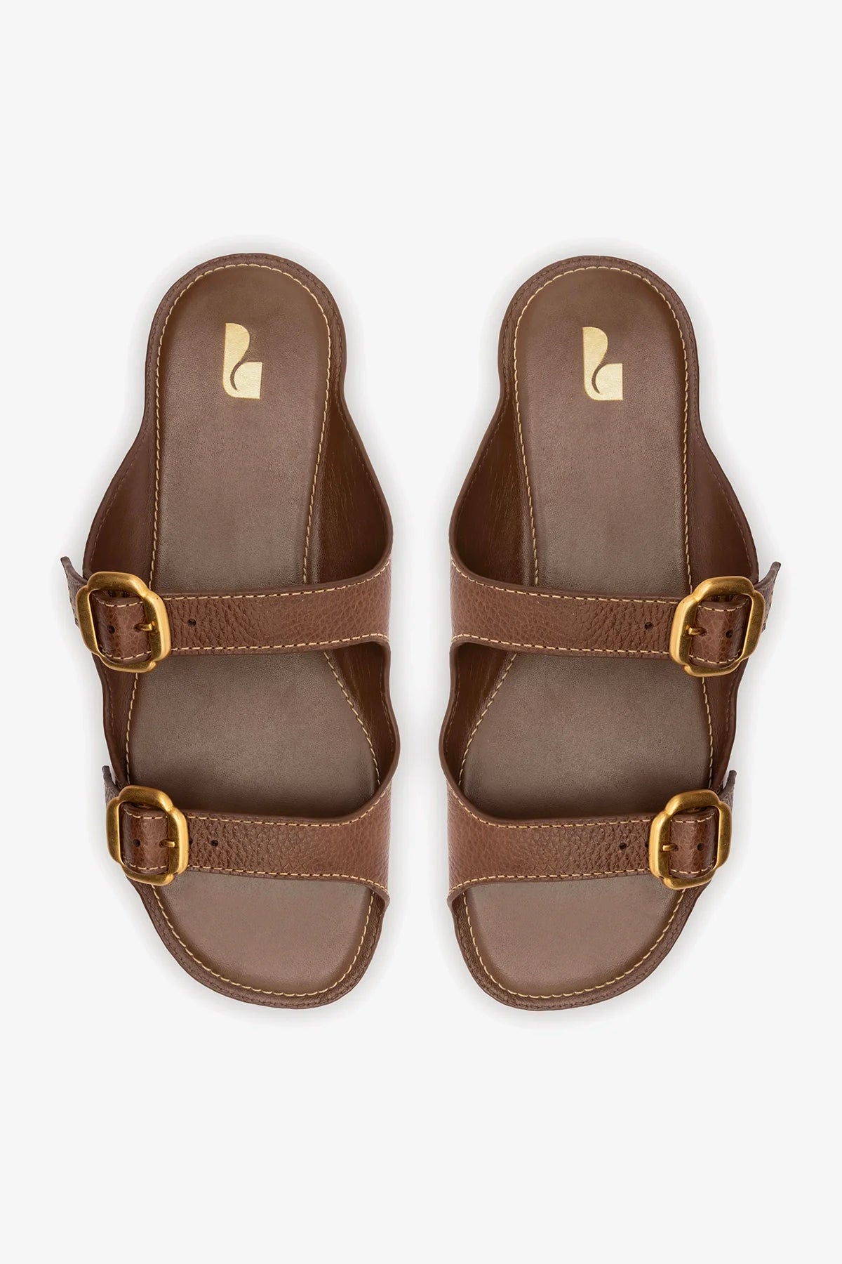 Amalfi Flat Burnt Umber Leather