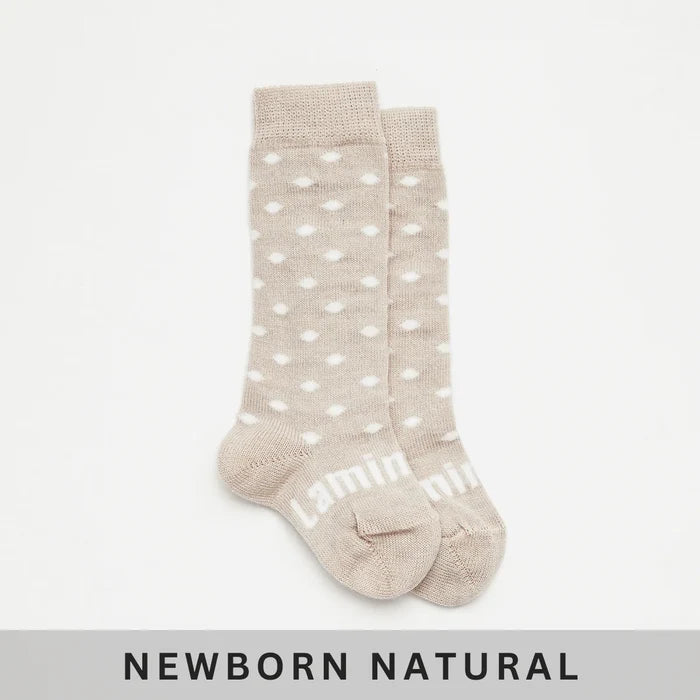 Lamington Baby Merino Knee Hi Socks - Truffle