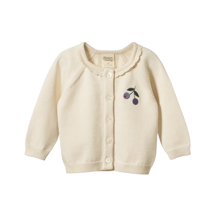 Nature Baby Piper Cardigan Winter Berry