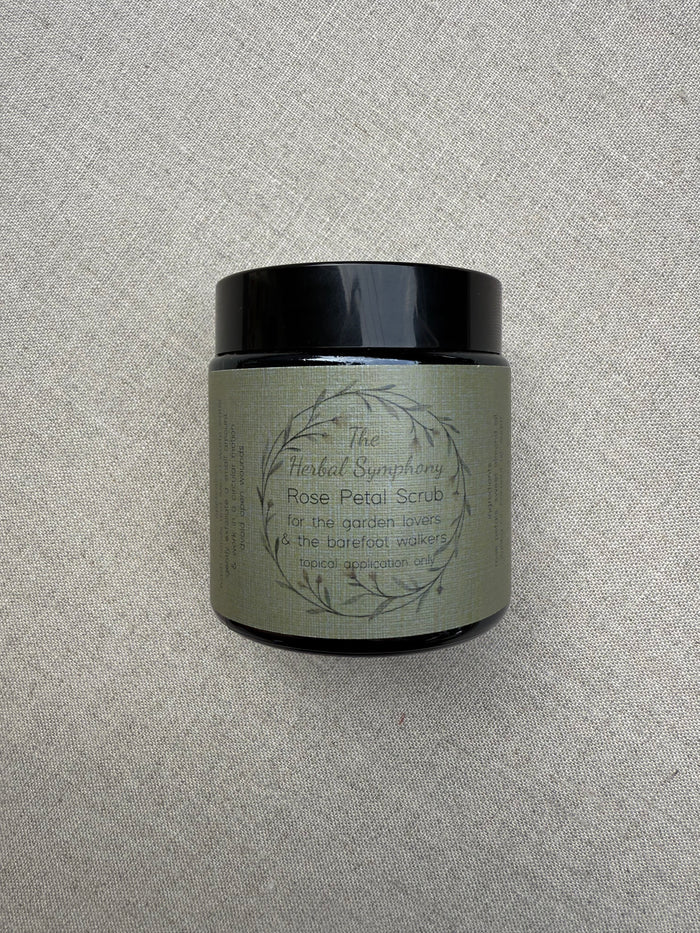 The Herbal Symphony Rose Petal Scrub - 120ml