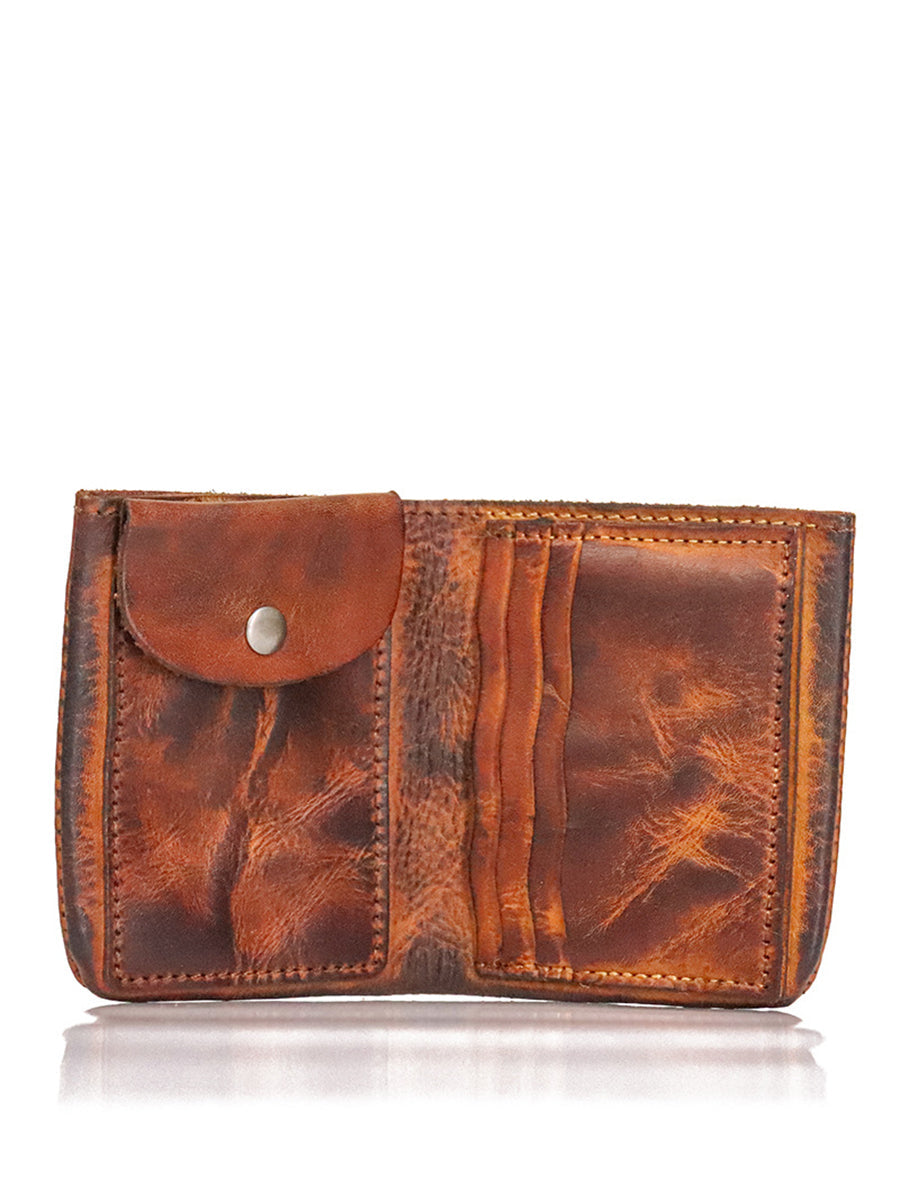 復古皮革多功能皮夾