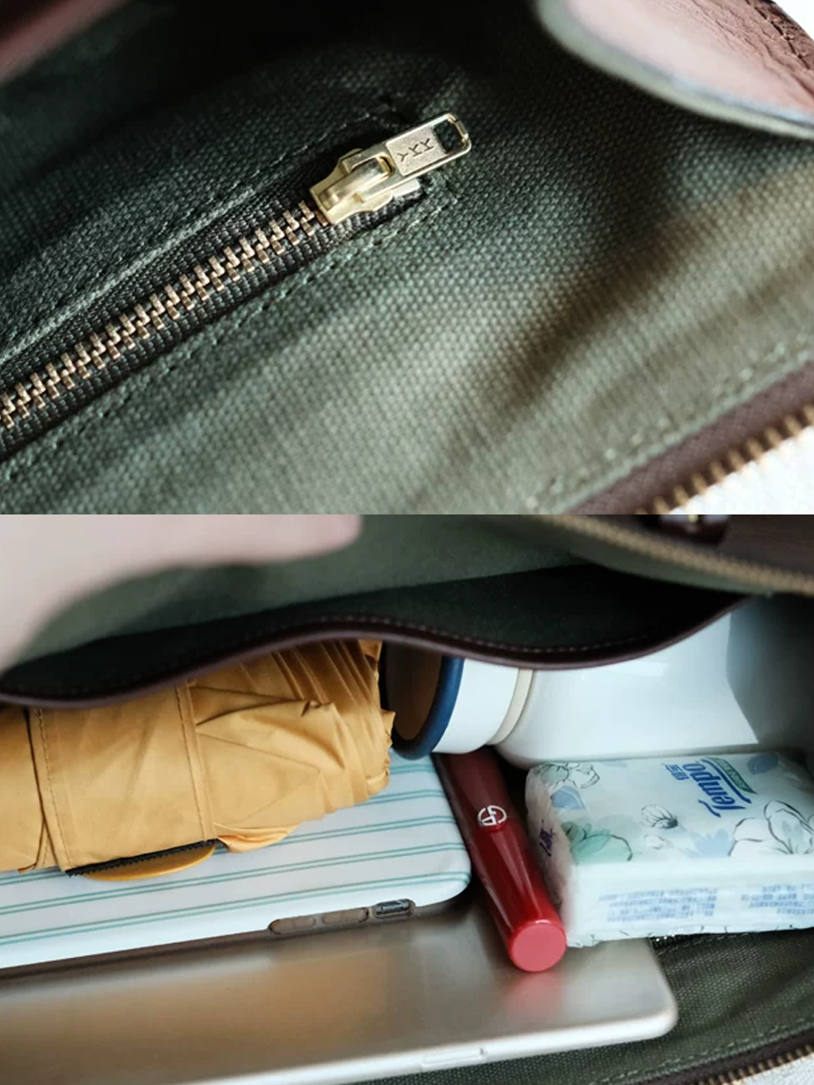 復古軟皮斜背包