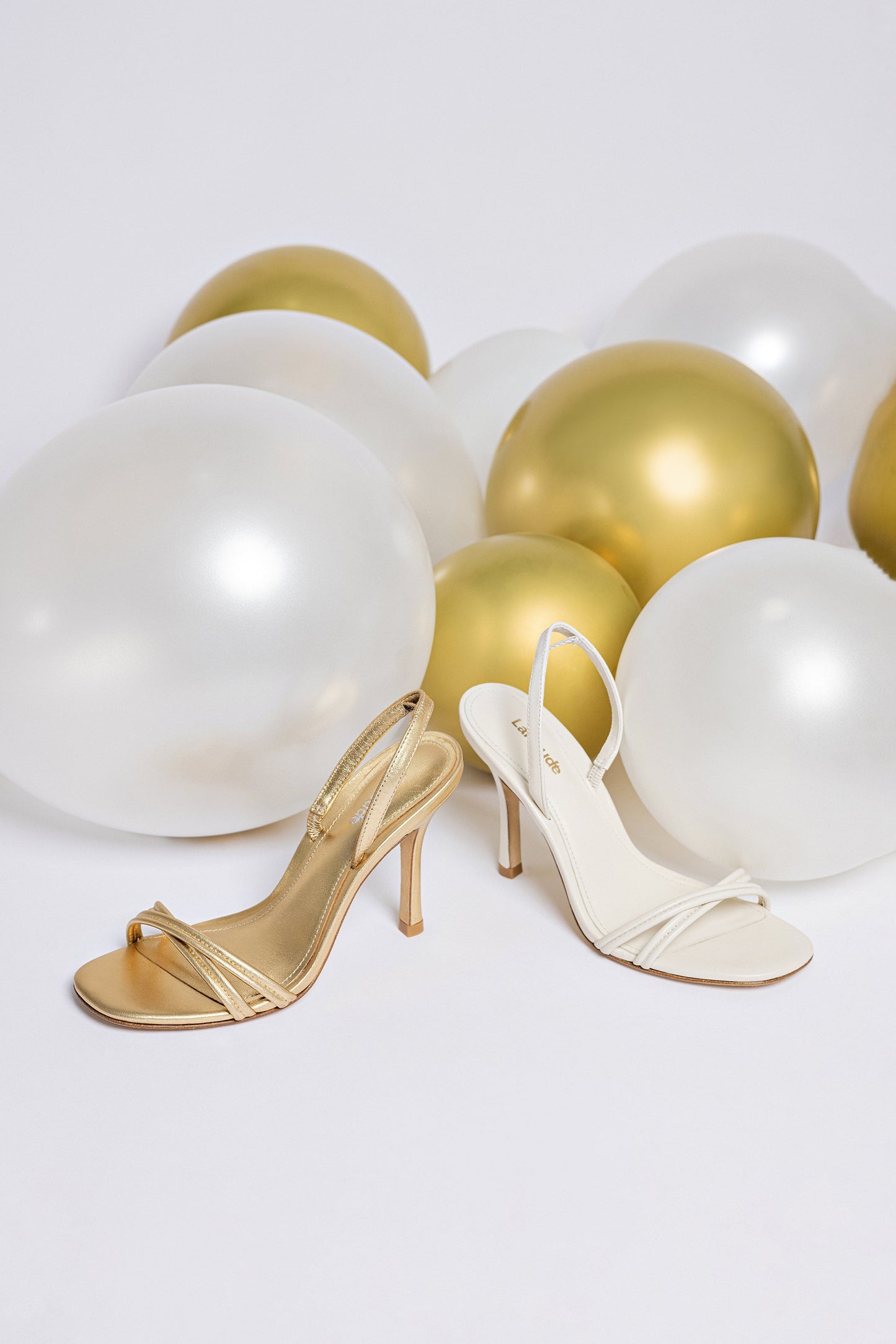 Annie Sandal In Ivory Leather
