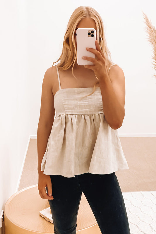 Athena Top Beige