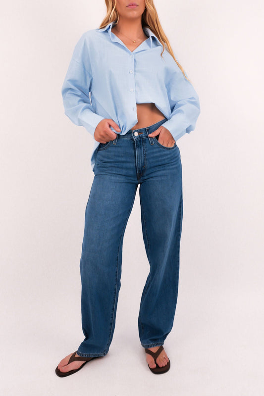 Baggy Dad Jean Heavy Check