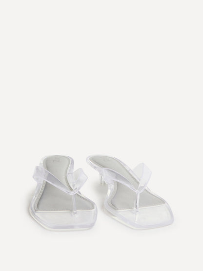 Cher Perspex Jelly Heeled Sandals