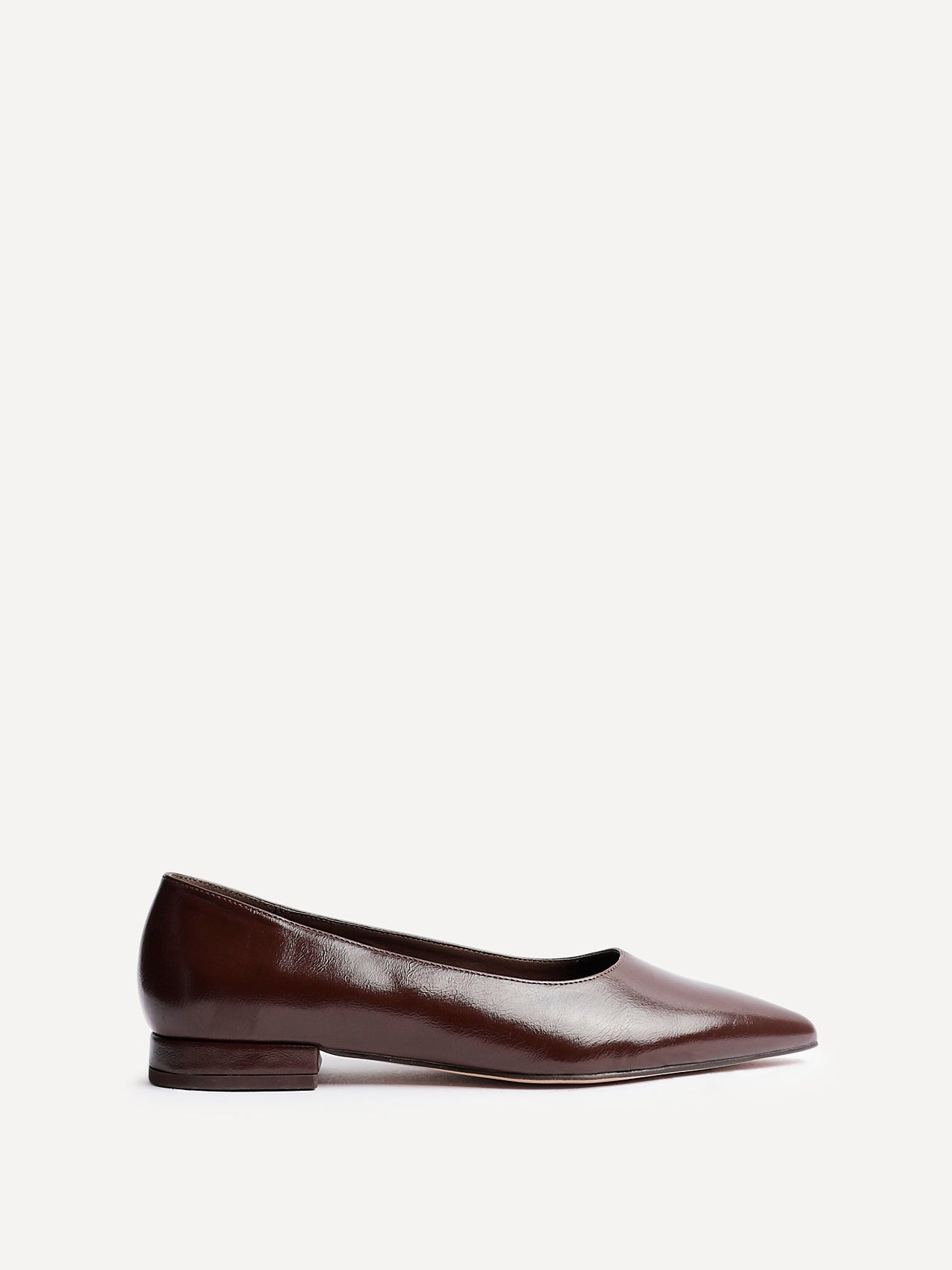 Compete Wide Fit Brown Faux Leather Pumps