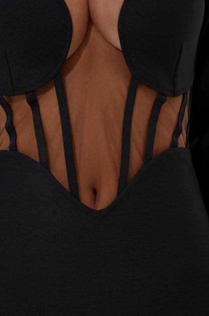 A NIGHT OUT BANDAGE MAXI DRESS