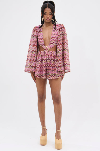 A DAY IN THE HAMPTONS KNIT ROMPER