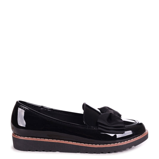 Katia Black Patent Loafers