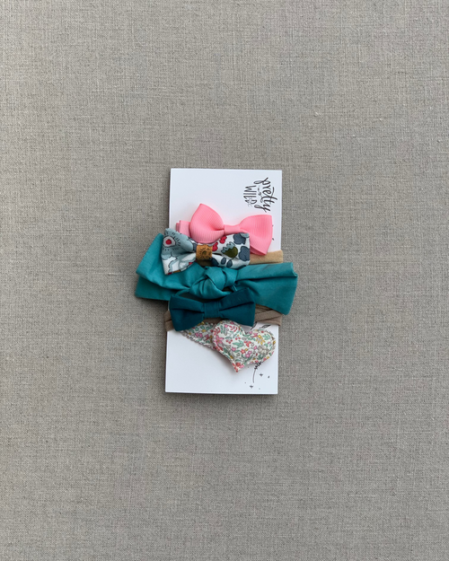 Pretty Wild Kids Turquoise Hair Set