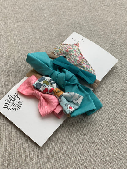 Pretty Wild Kids Turquoise Hair Set