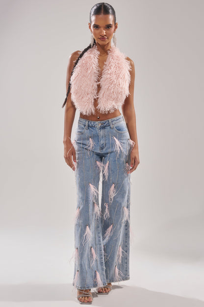 ACT UP FUR BLOUSE