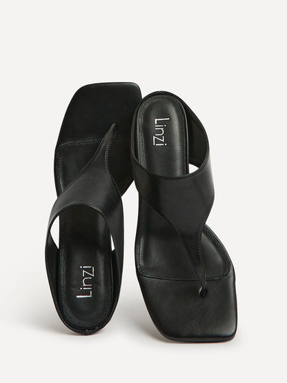 Kyoto Black Mule Heels