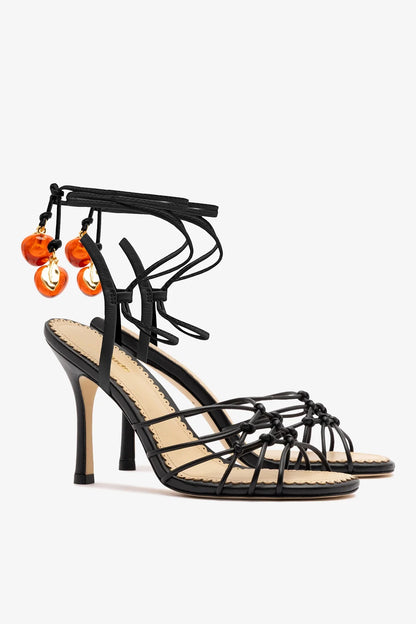 Carmen Sandal Black Leather