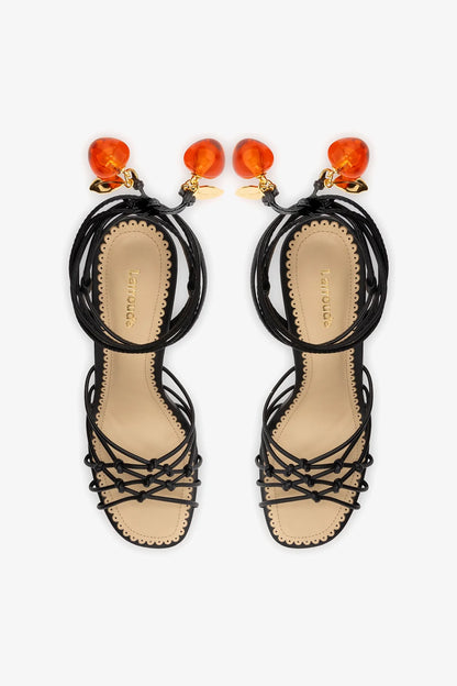 Carmen Sandal Black Leather
