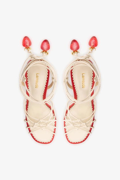 Carmen Sandal Ivory Leather