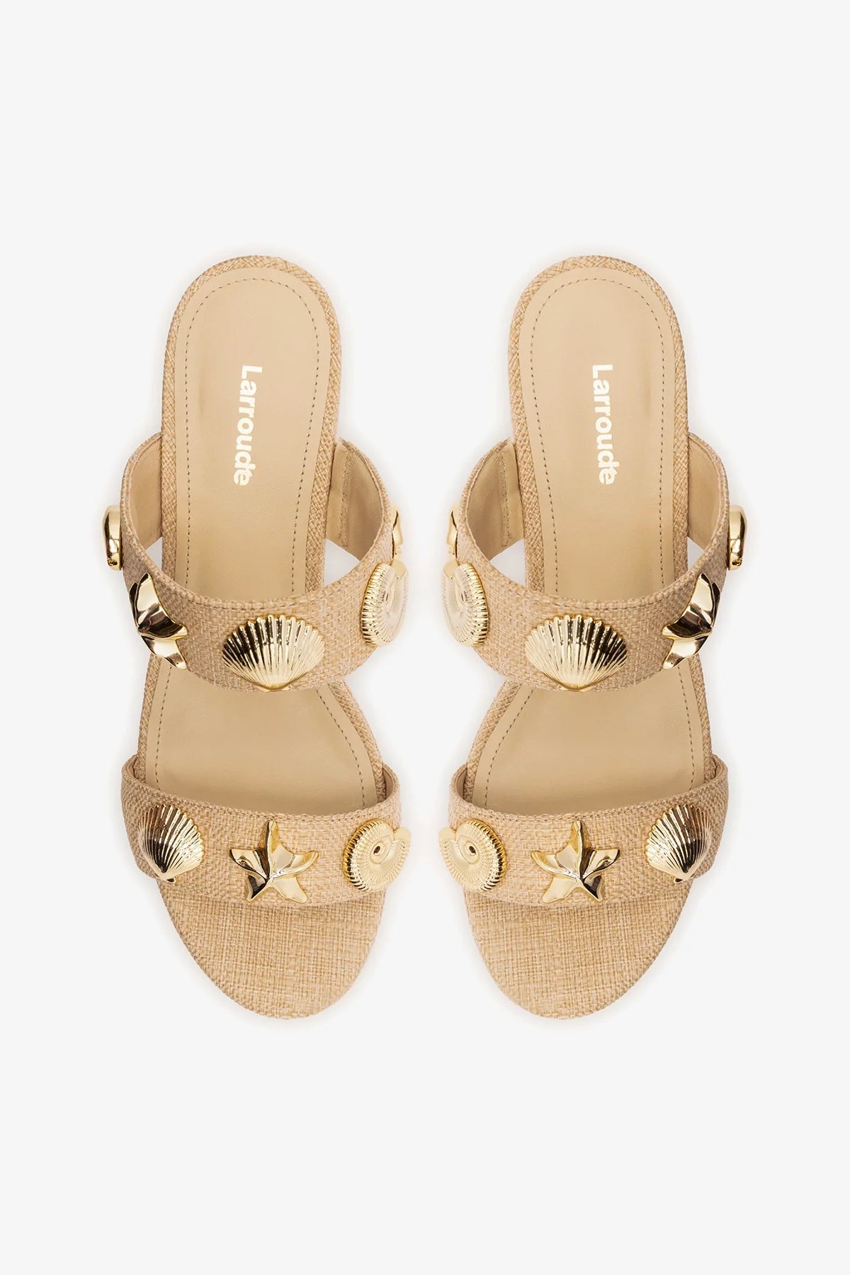 Madison Platform Sandal Beige Raffia