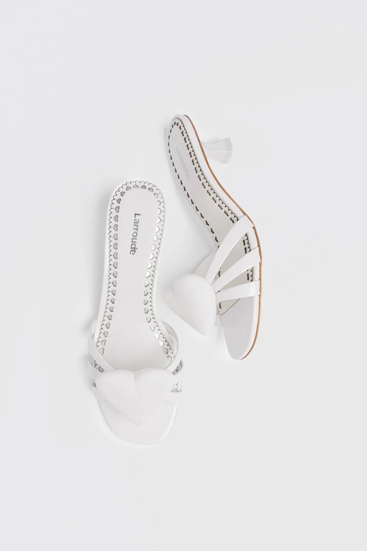 Amore Mule White Patent Leather