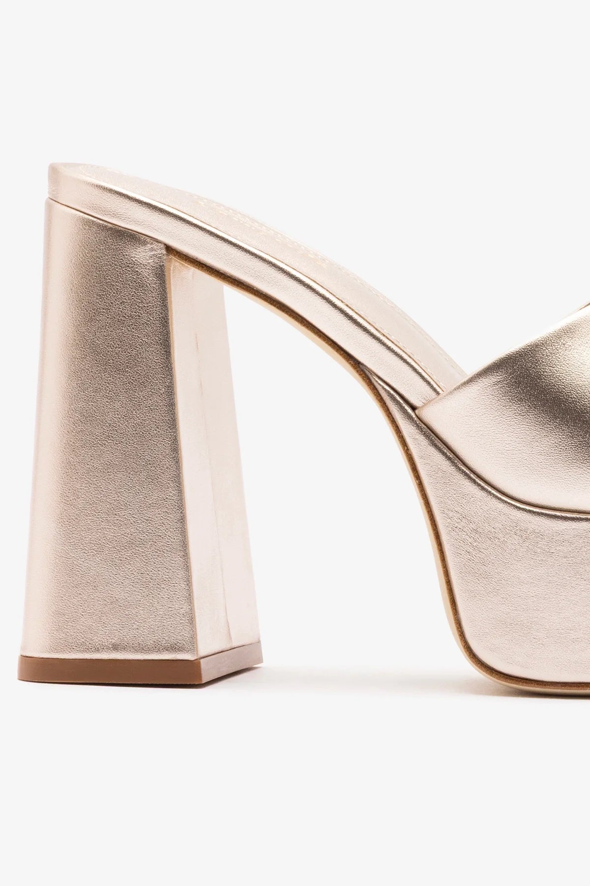 Dolly Mule Champagne Leather
