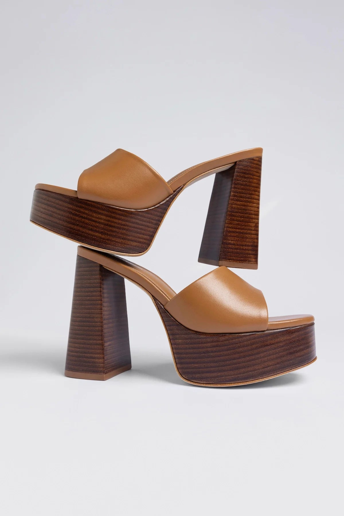 Dolly Mule Caramel Leather