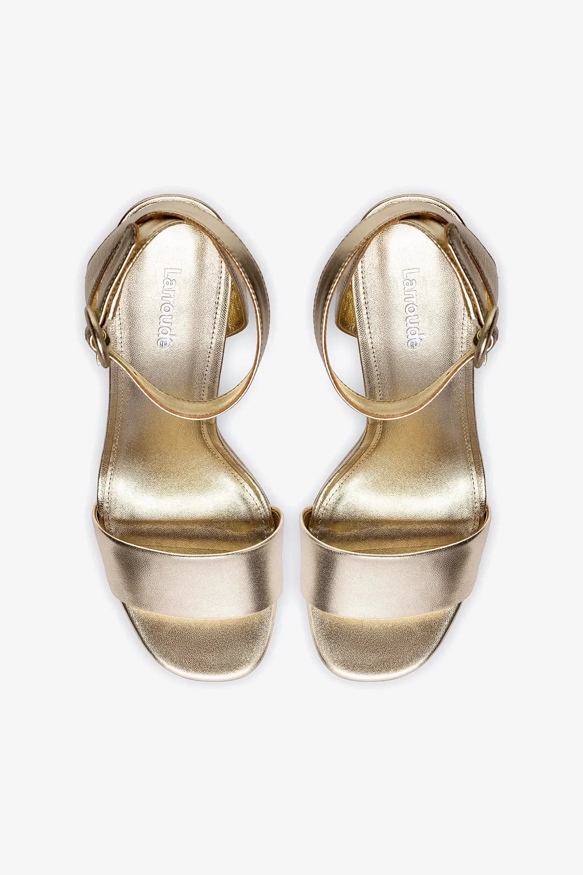 Dolly Sandal In Platina Metallic Leather