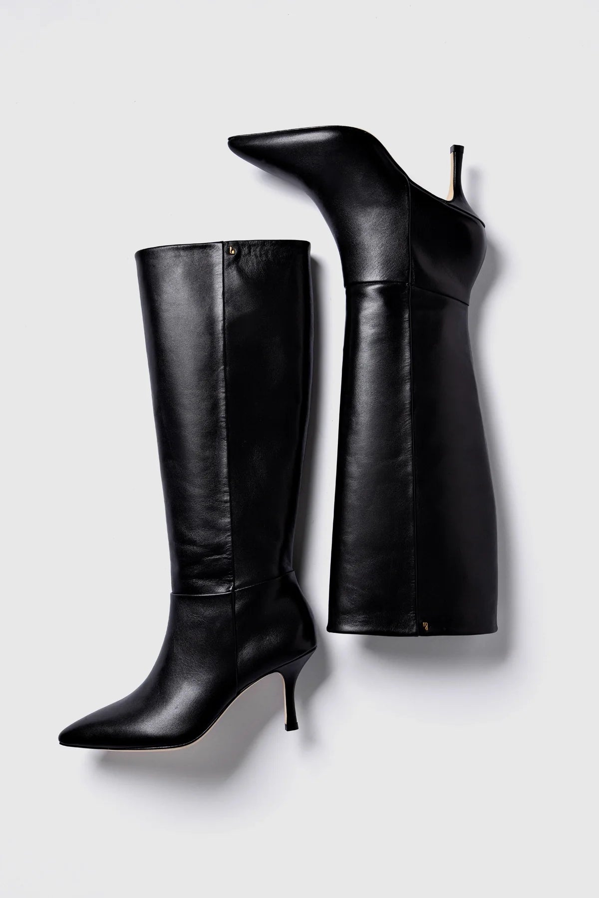Kate Mid Boot In Black Leather