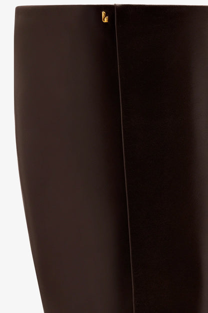 Kate Mid Boot In Brown Leather