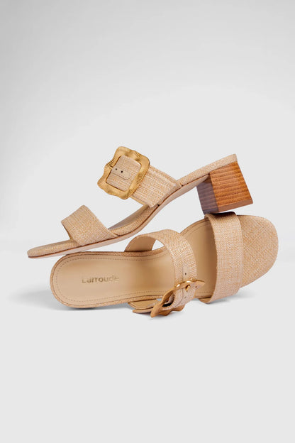 Maria Sandal Beige Raffia