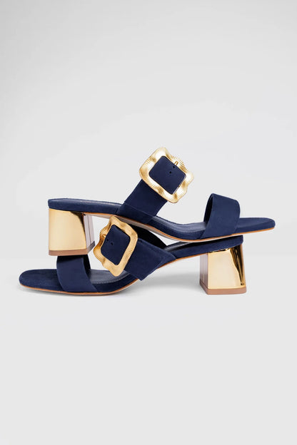 Maria Sandal Navy Suede