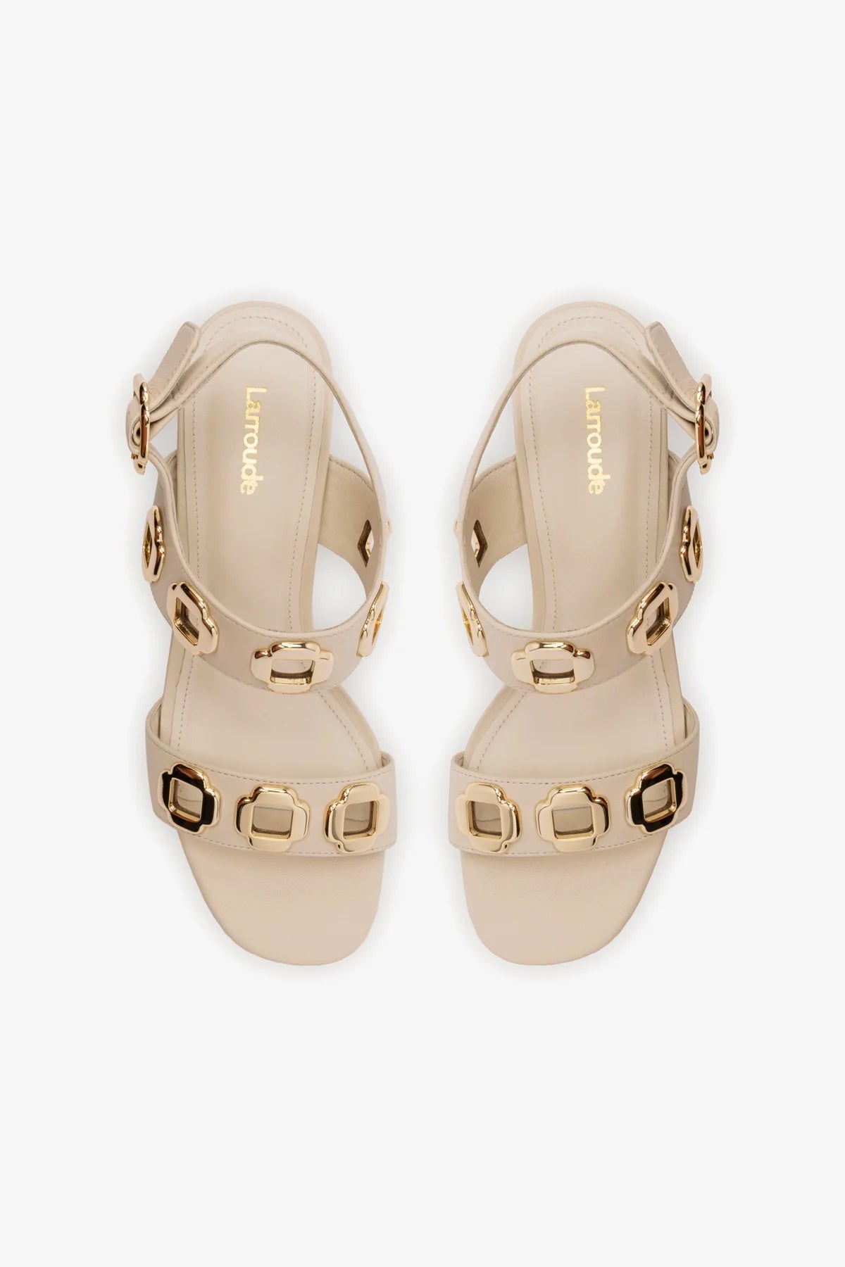 Milan Sandal In Ivory Leather