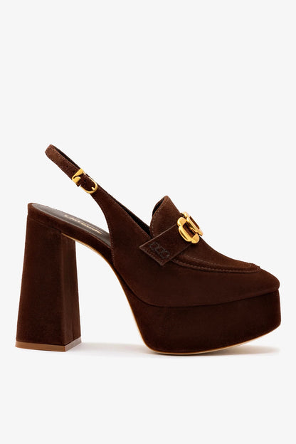 Harrington Loafer Hi In Brown Suede