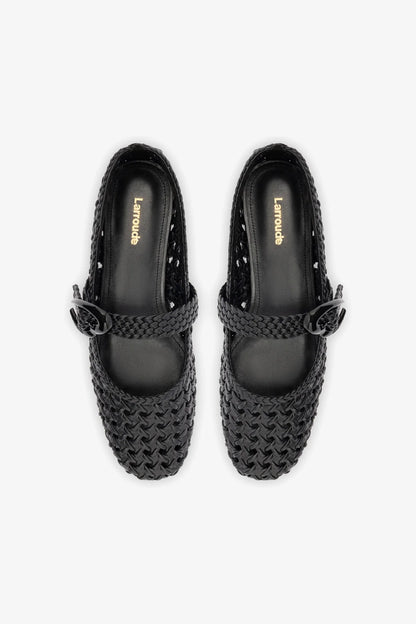 Verona New Macrame In Black Leather
