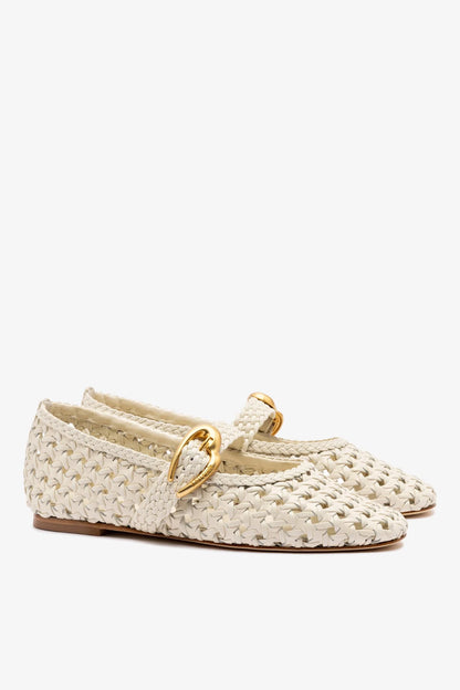 Verona New Macrame In Ivory Leather