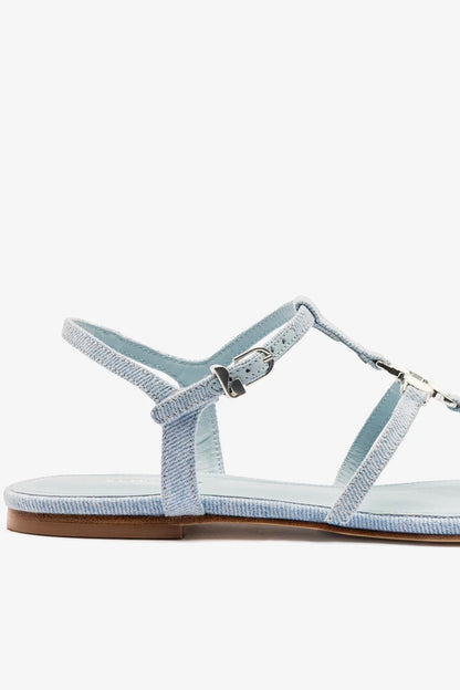 Hana Flat Sandal Maya Denim