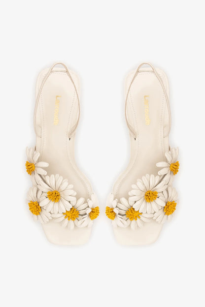 Fiore Sandal Ivory Leather