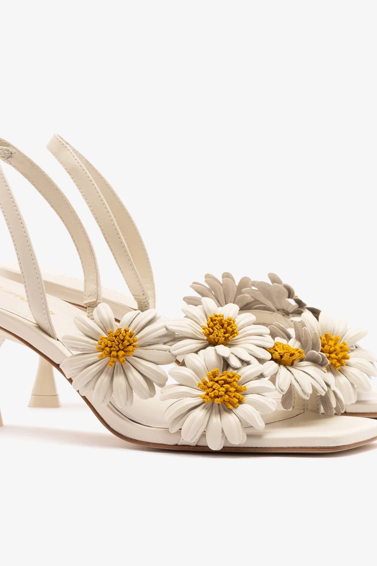 Fiore Sandal Ivory Leather